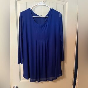 Elegant Blue Women's Top